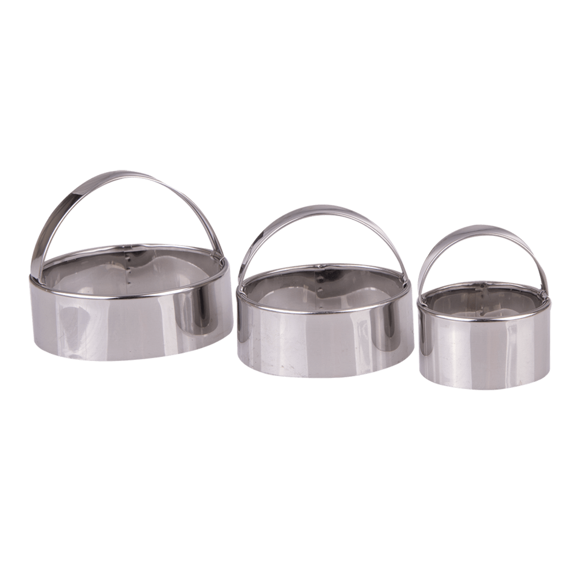 Appetito Stainless Steel Plain Scone Cutters Set