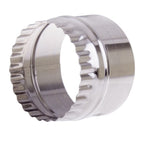 Appetito two-way cutter, a stainless steel ring with a fluted and a plain edge