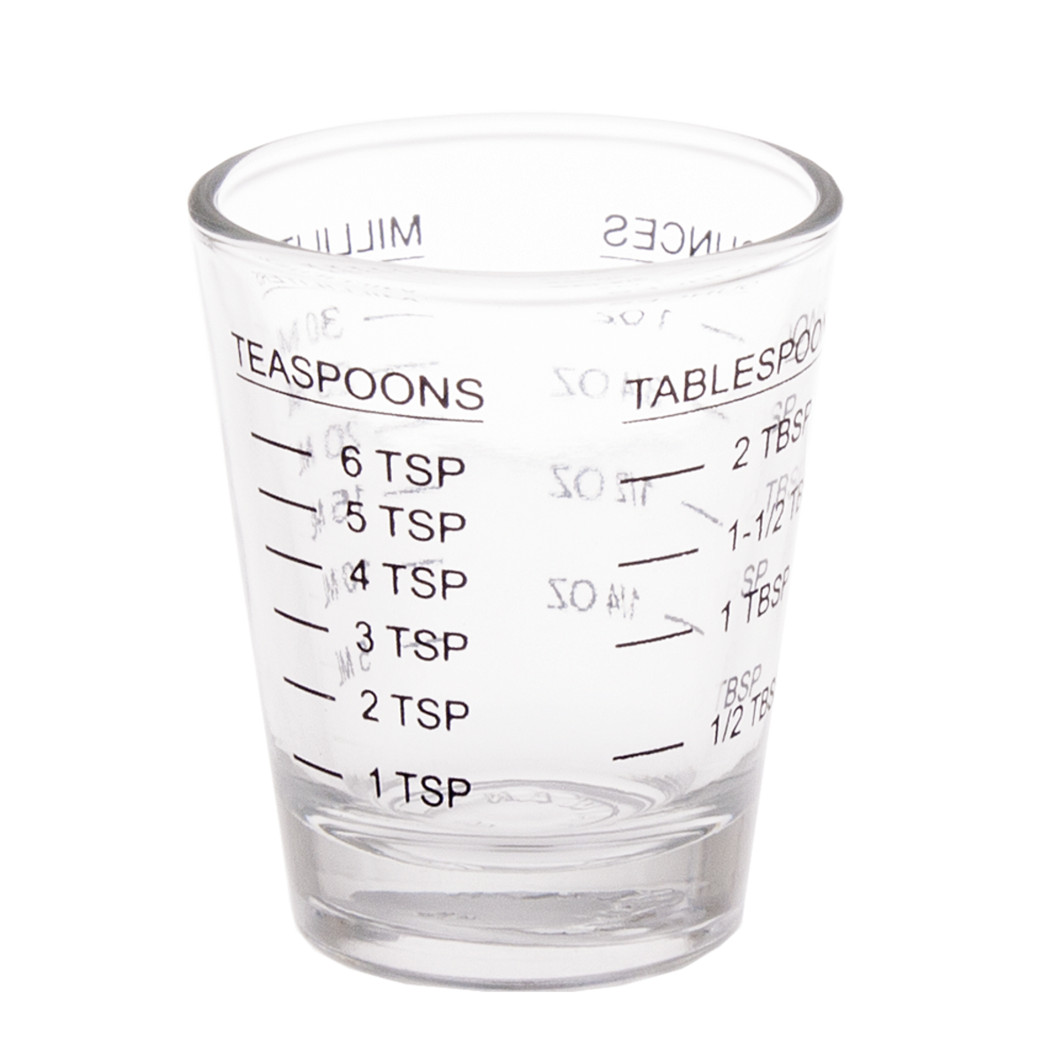 Appetito midi measure glass, 30ml, with teaspoon, tablespoon and millilitre markings