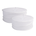 Appetito pop-up food covers, a set of two nested mesh domes