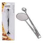 Appetito Stainless Steel Skimmer Tongs