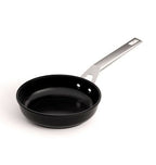 Valira Aire ceramic frypan in black with a long steel handle