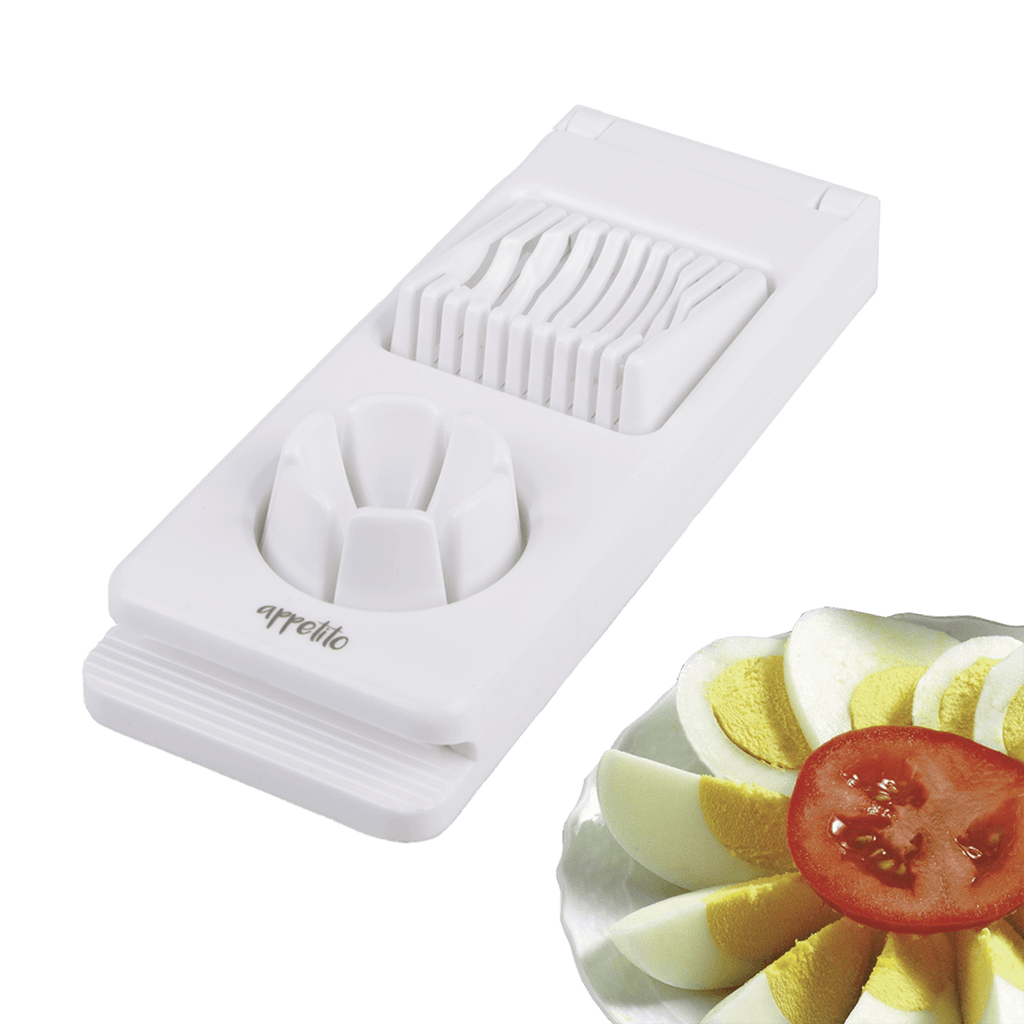 Appetito 2-In-1 Egg Cutter & Slicer - White