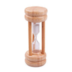 Appetito natural wood egg timer, a three minute sand timer in a beechwood frame