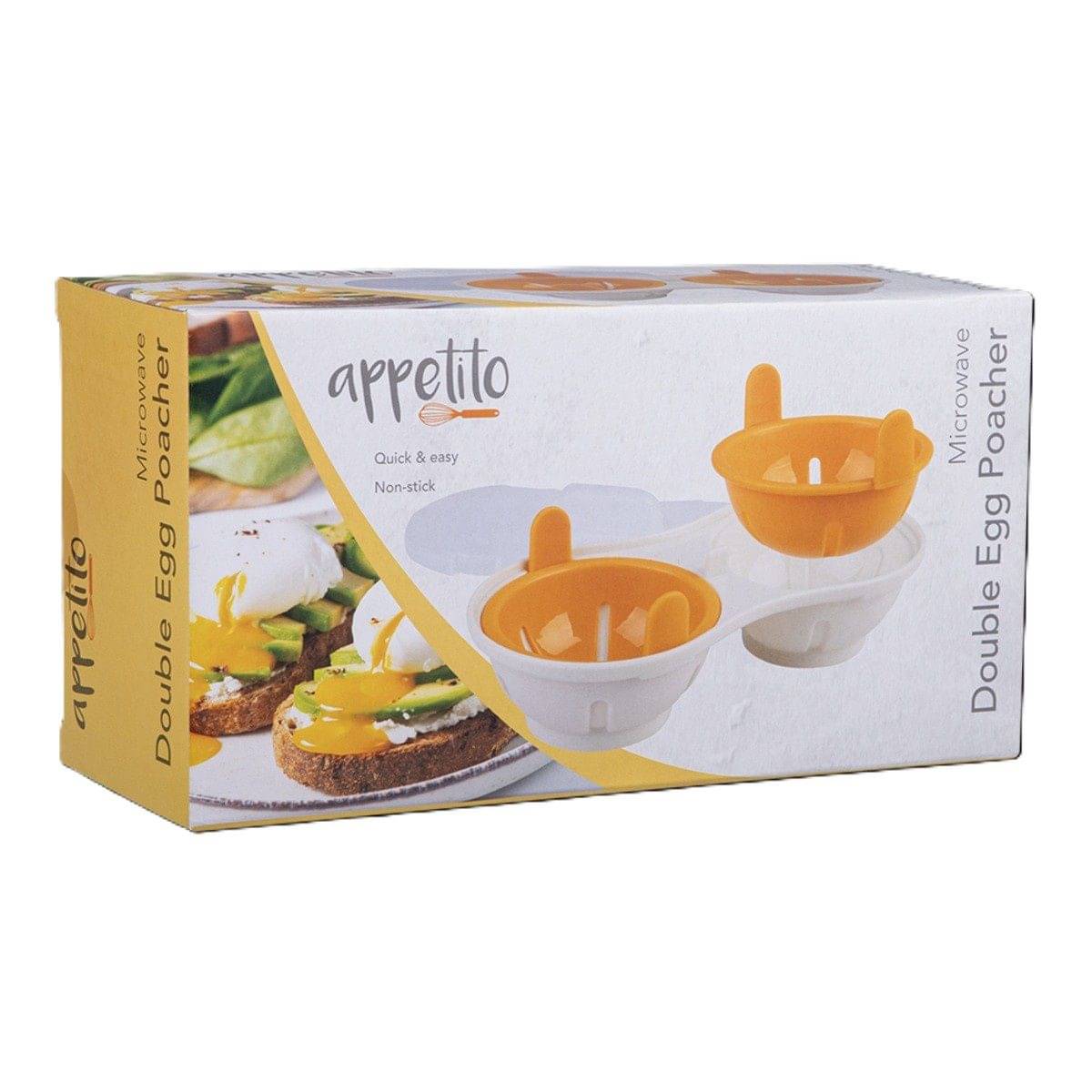 Appetito Microwave Double Egg Poacher