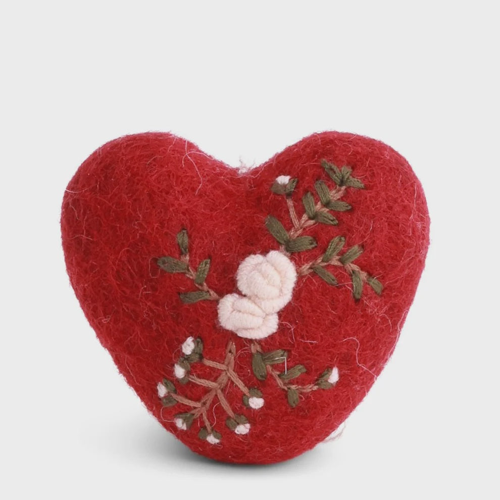 Gry & Sif - Red Heart w/Branch Embroidery