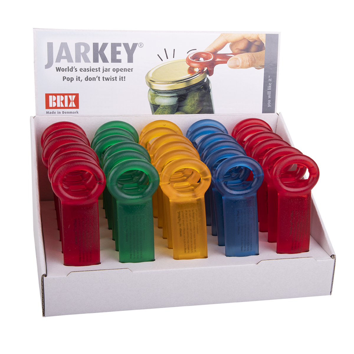 Brix Jarkey Jar Opener - Assorted Colours