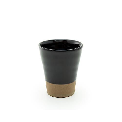 Zero Japan mug, 200ml, in tenmoku black with a brown rim