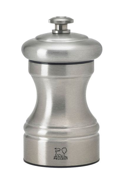 Peugeot Bistro stainless steel pepper mill, 10cm, in brushed steel