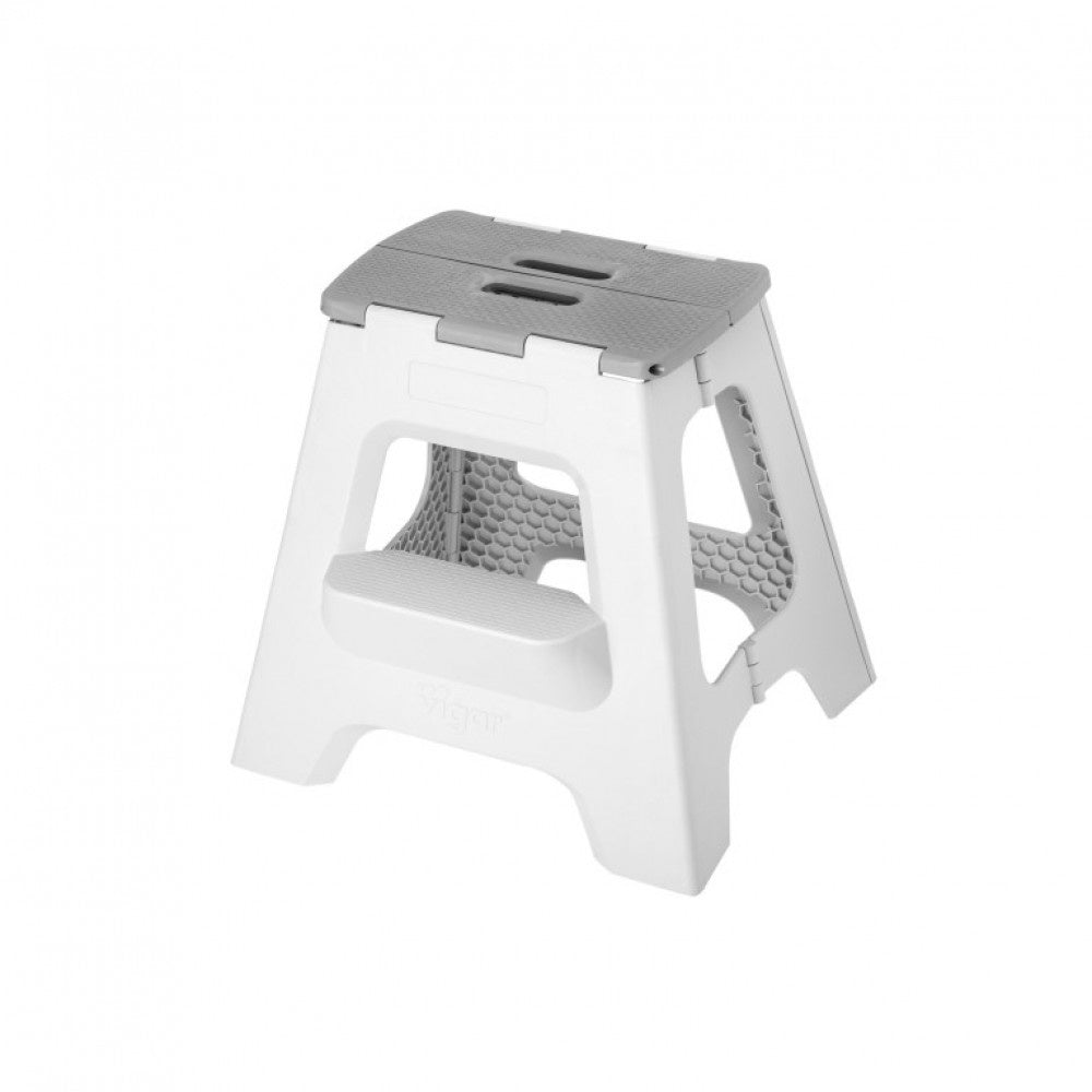 Vigar foldable 2 step stool in grey