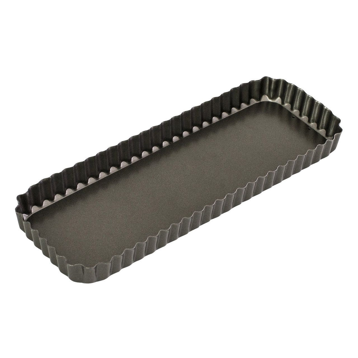 Bakemaster Fluted Rectangle Quiche Pan