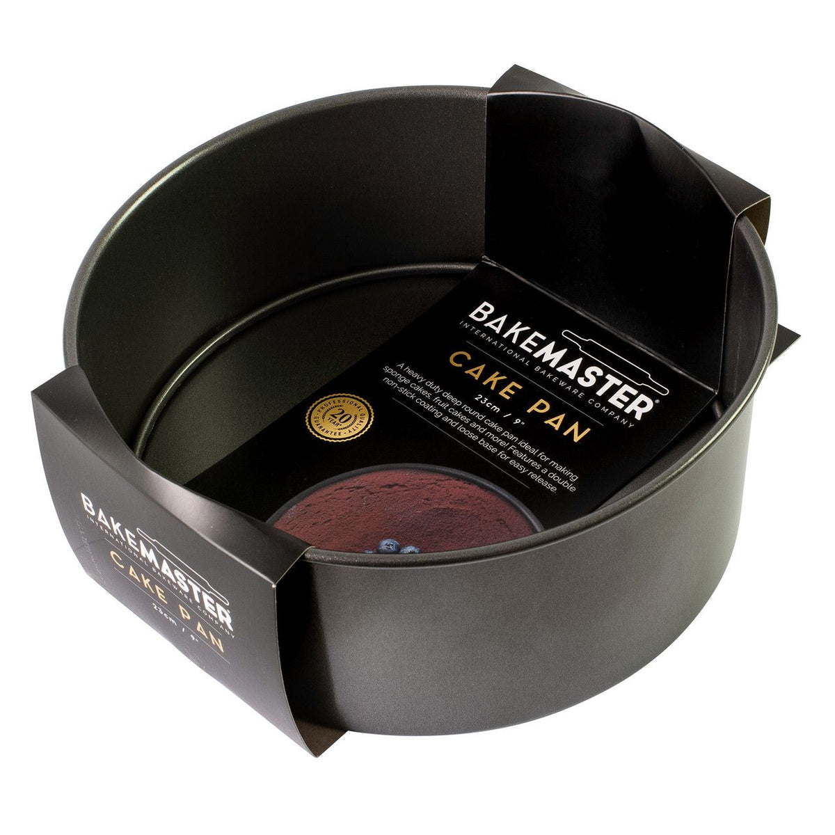 Bakemaster Loose Base Round Deep Cake Pan - 23x8cm