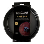 Bakemaster loose base round deep cake pan, 23x8cm, shown in its packaging