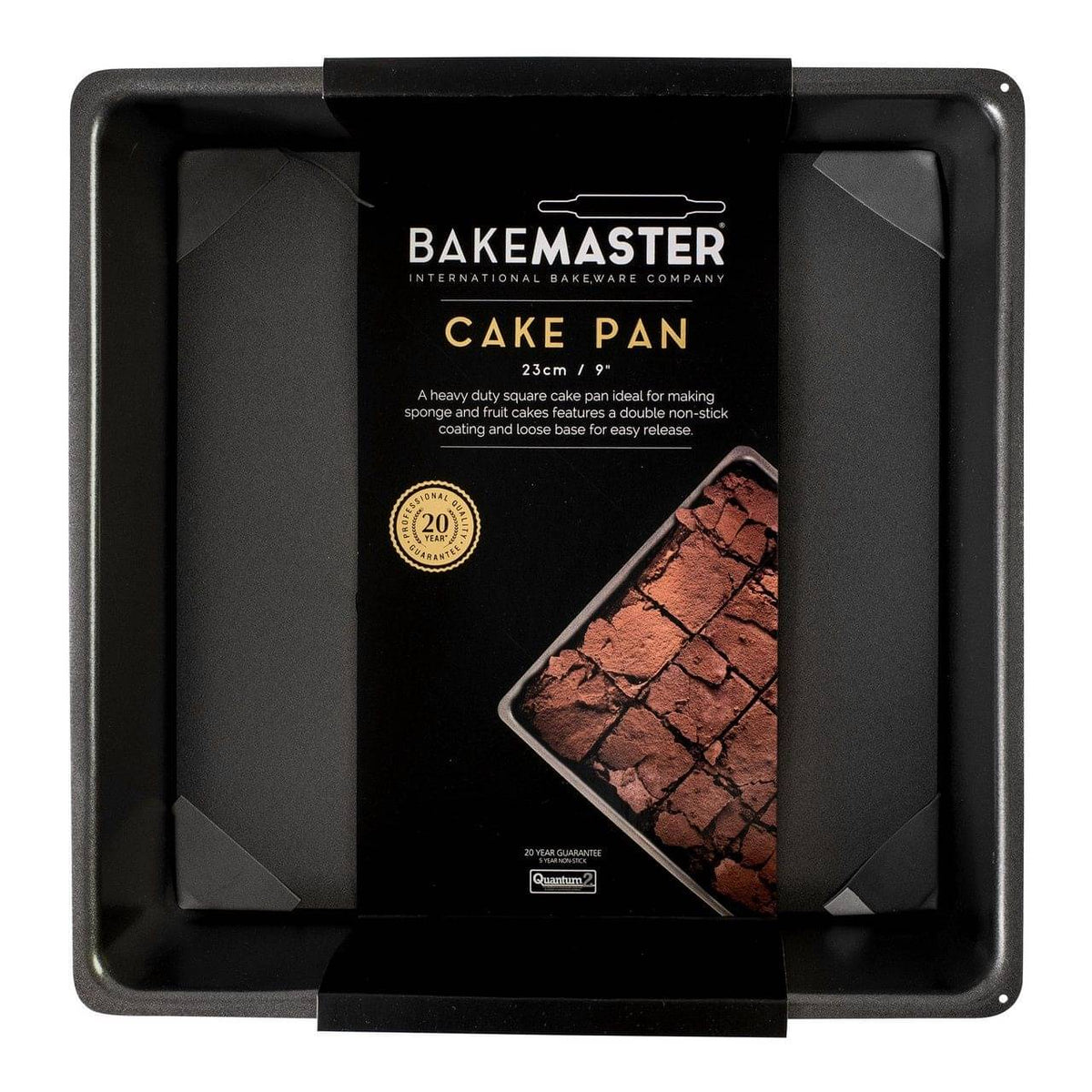 Bakemaster Loose Base Square Cake Pan