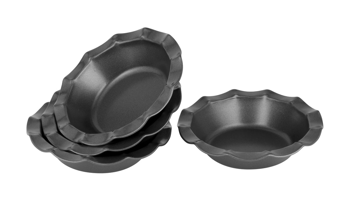 Bakemaster Fluted Pie Dish Set4