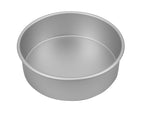 Bakemaster silver anodised round cake pan, 22.5cm, with straight sides