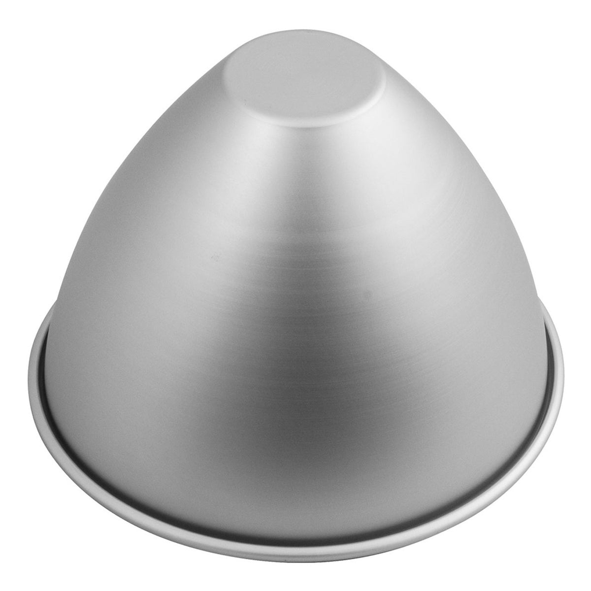Bakemaster silver anodised Dolly Varden pan, a dome shaped cake tin