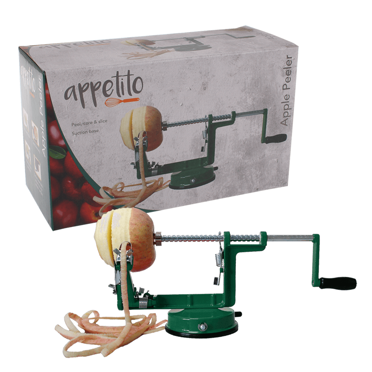 Appetito Apple Peeler with Vacuum Base