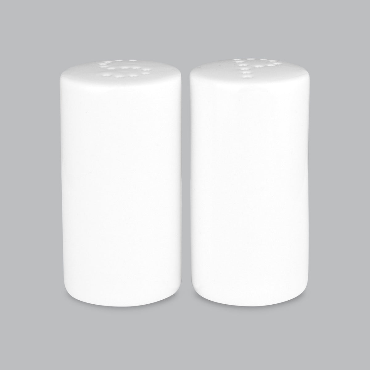 Wilkie Brothers salt and pepper set in white