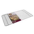 Daily Bake cooling rack in stainless steel wire, shown in its packaging