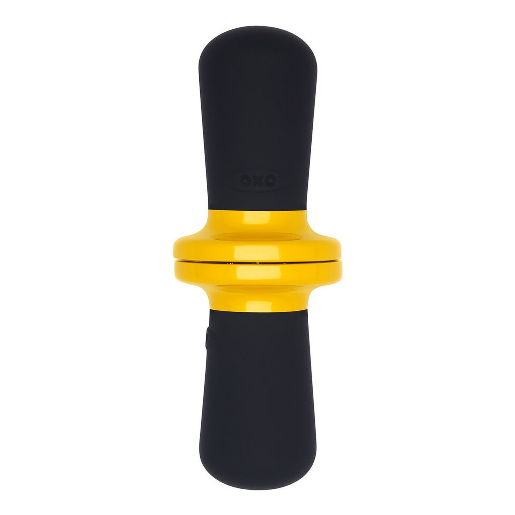 OXO Good Grips corn holders in black and yellow that link together