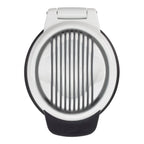 OXO Good Grips egg slicer in white and black with stainless steel wires