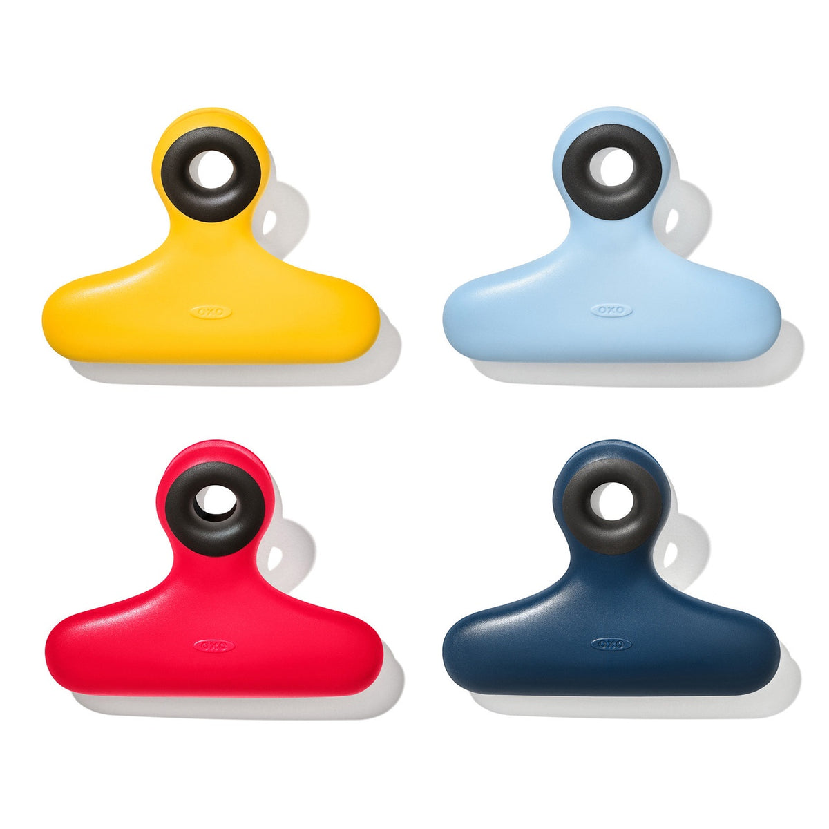 OXO Good Grips magnetic heavy-duty clips in yellow, blue, red and navy
