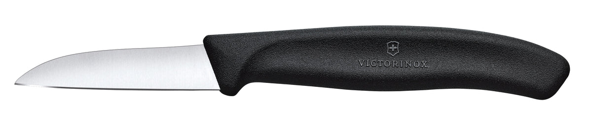 Victorinox straight plain paring knife in black
