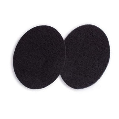 D Line compost bin filter, a pair of black round carbon filters