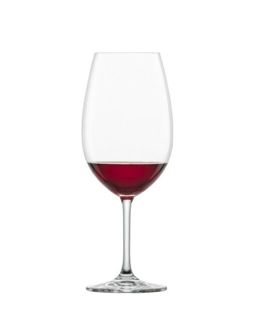 Schott Zwiesel Bordeaux red wine glass, 606ml, filled with red wine