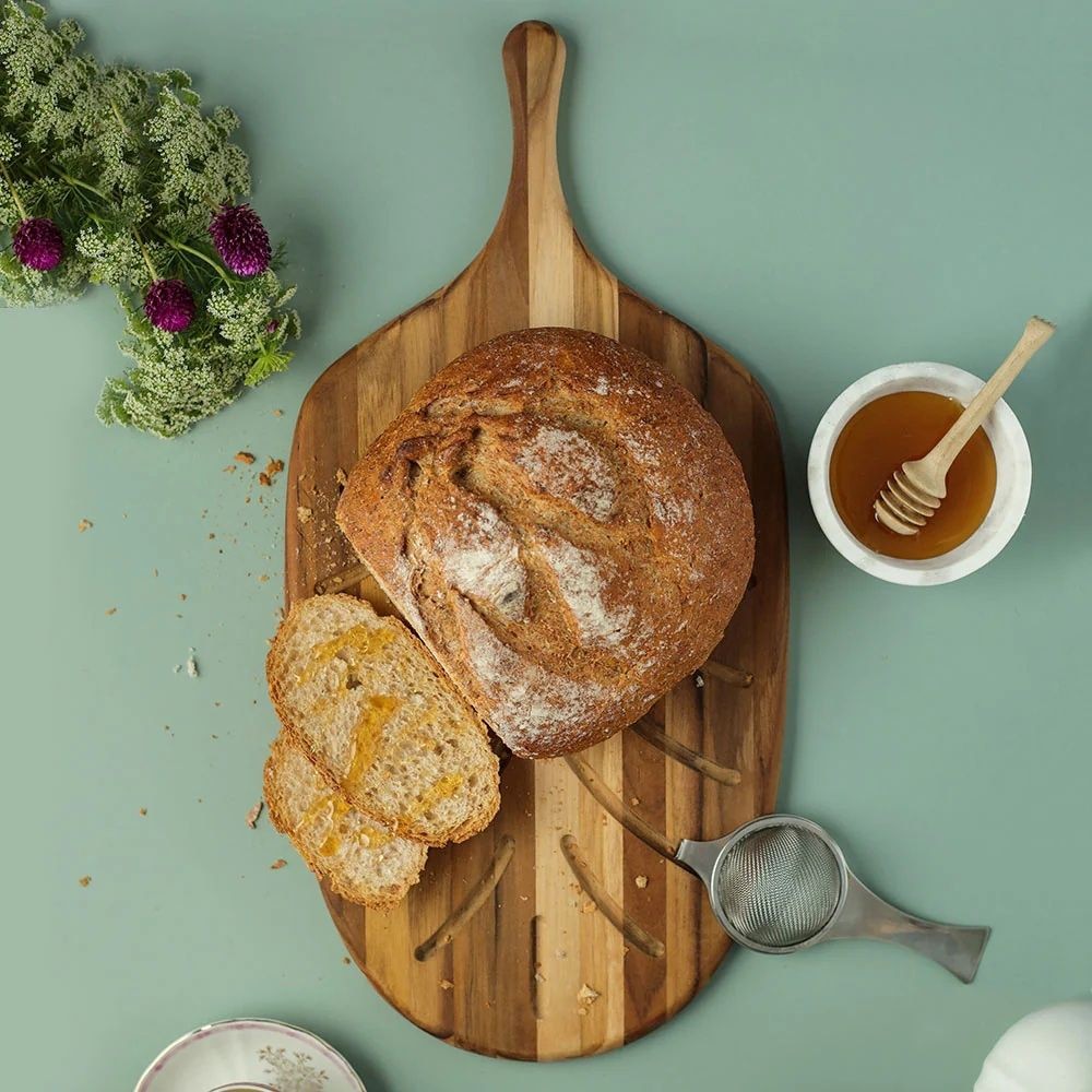 Teakhaus Canoe Bread Board