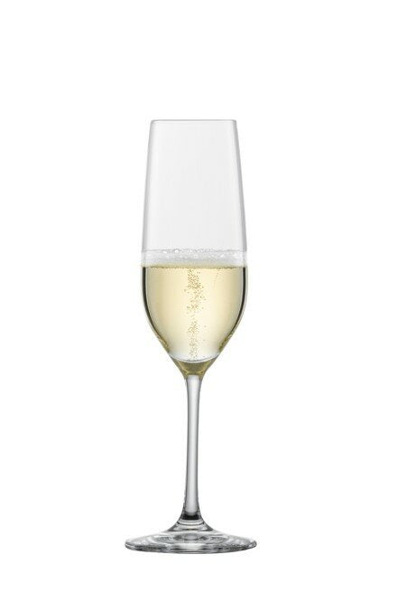 Schott Zwiesel Vina champagne flute, 227ml, filled with sparkling wine