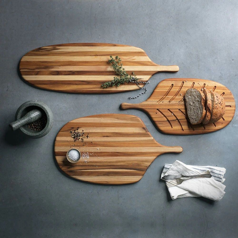 Teakhaus Canoe Bread Board