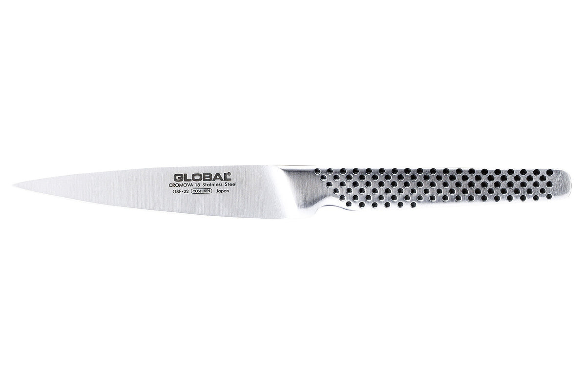 Global Classic GSF-22 utility knife, 11cm, with a dimpled steel handle