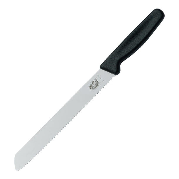 Victorinox bread knife, 21cm, with a black handle