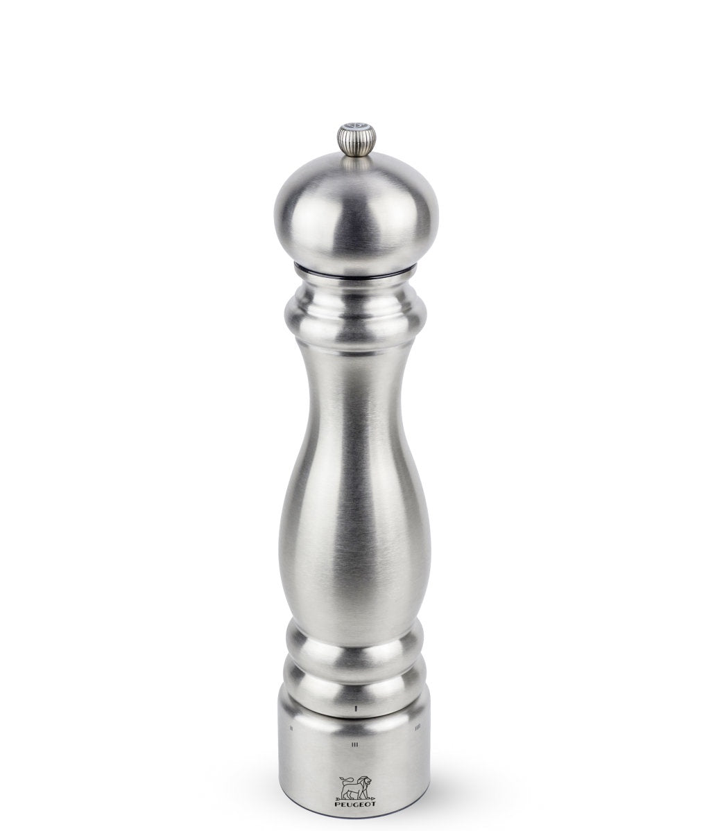 Peugeot Paris Chef U-Select salt mill in brushed stainless steel, 30cm