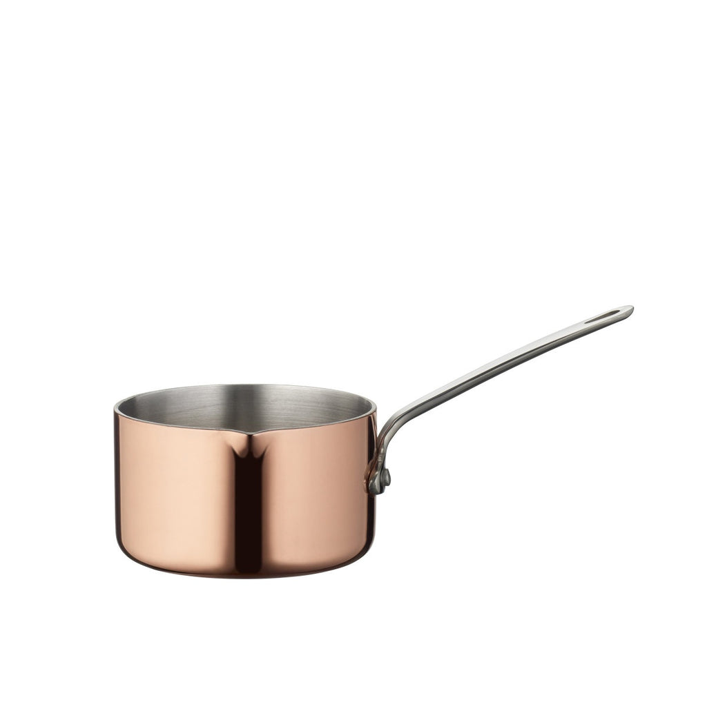 Blomsterbergs mini copper saucepan, 10cm, with a stainless steel handle