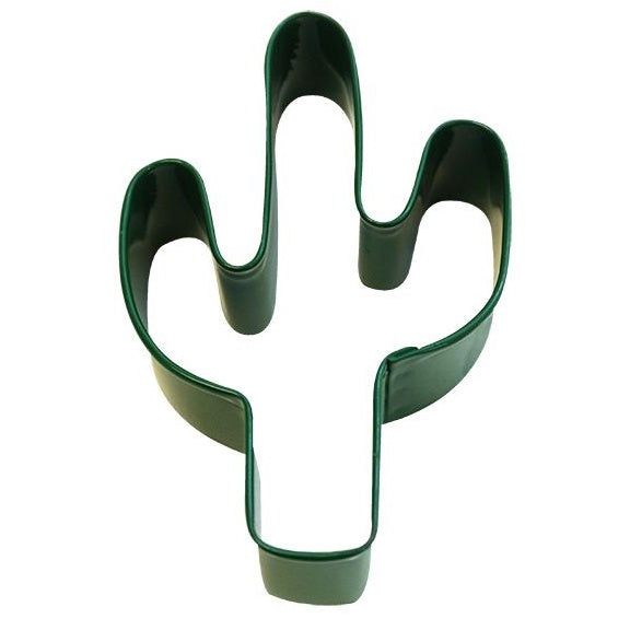 D Line cactus cookie cutter in green
