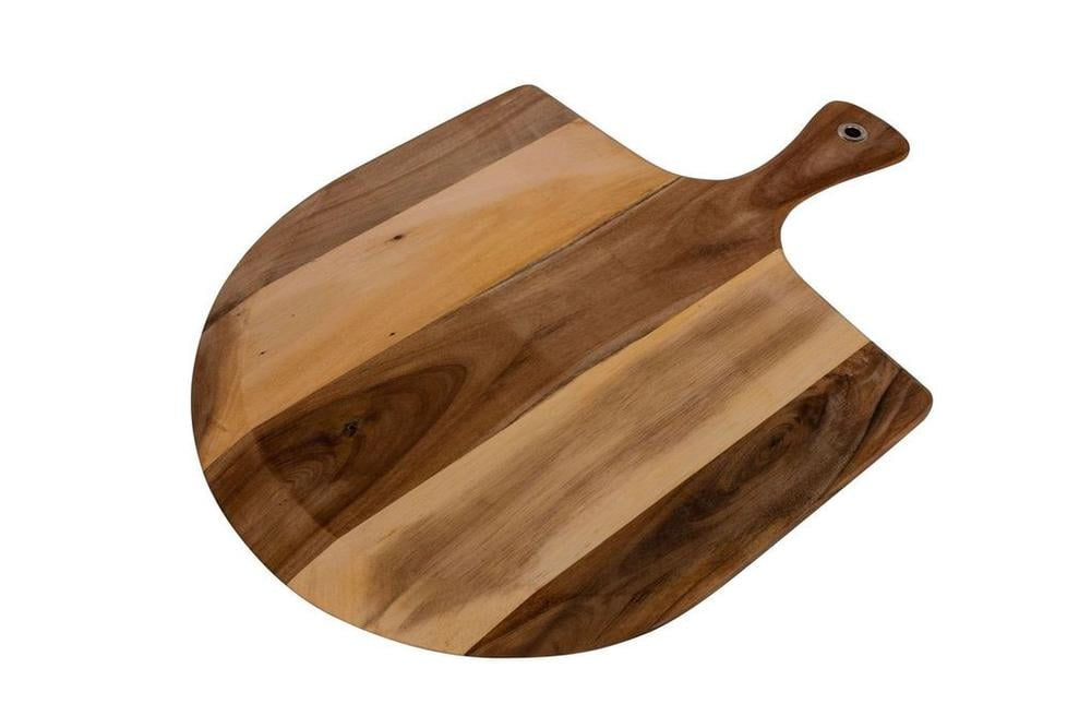 Peer Sorensen acacia wood pizza paddle, round with a long handle