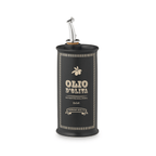 NuovaCER 250ml oil bottle in black with gold Olio d'Oliva lettering and a steel pourer