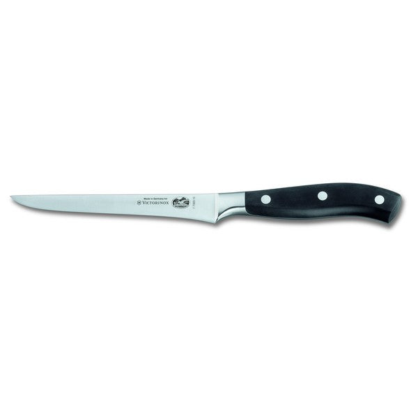 Victorinox forged boning knife, 15cm, with a black handle