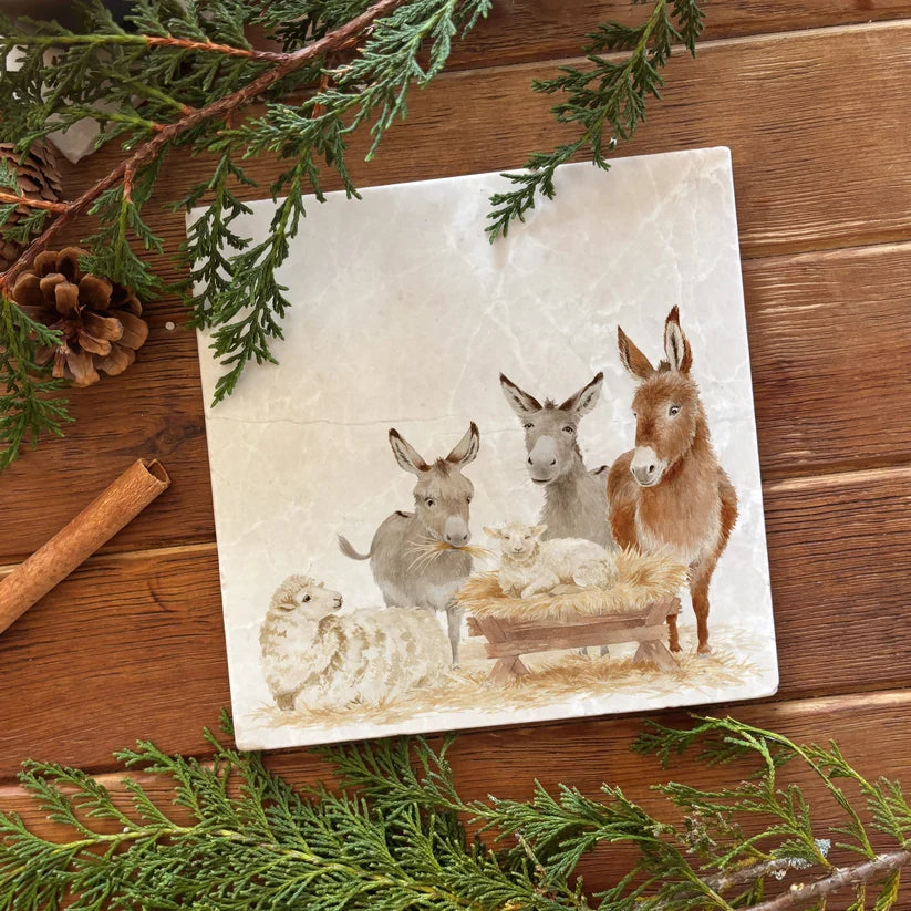 The Humble Hare - Away In a Manger Medium Platter
