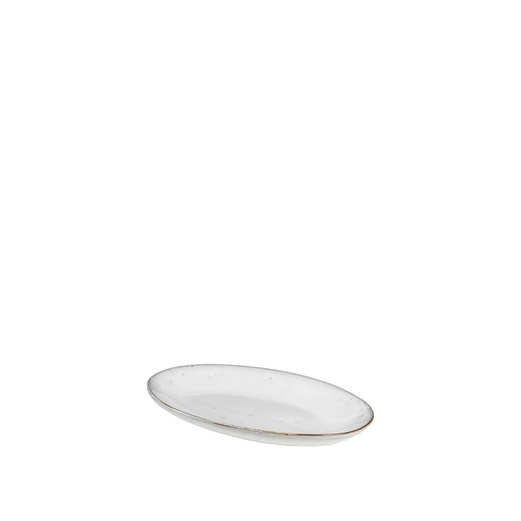 Broste Nordic Sand Small Oval Plate