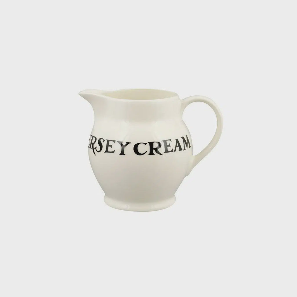 Emma Bridgewater Black Toast Jersey Cream 1/2 Pint Jug