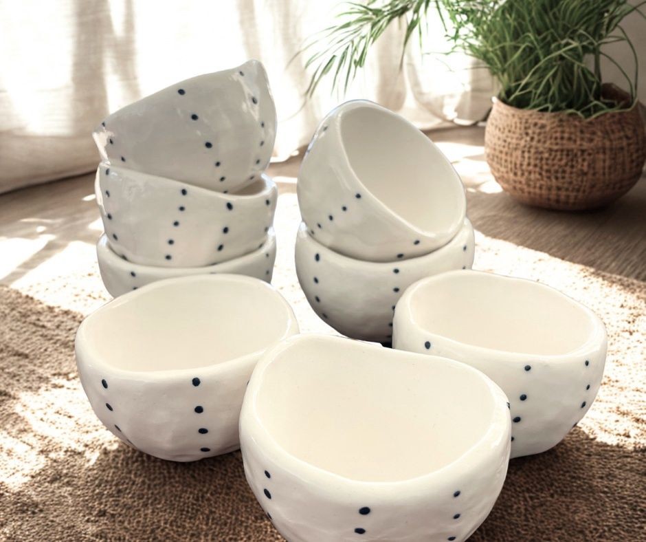 Little Kina Salt Bowls - Single Pinch Pot w/Salt Spoon
