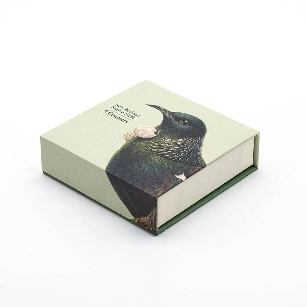 100% NZ Hushed Birds Coaster Set