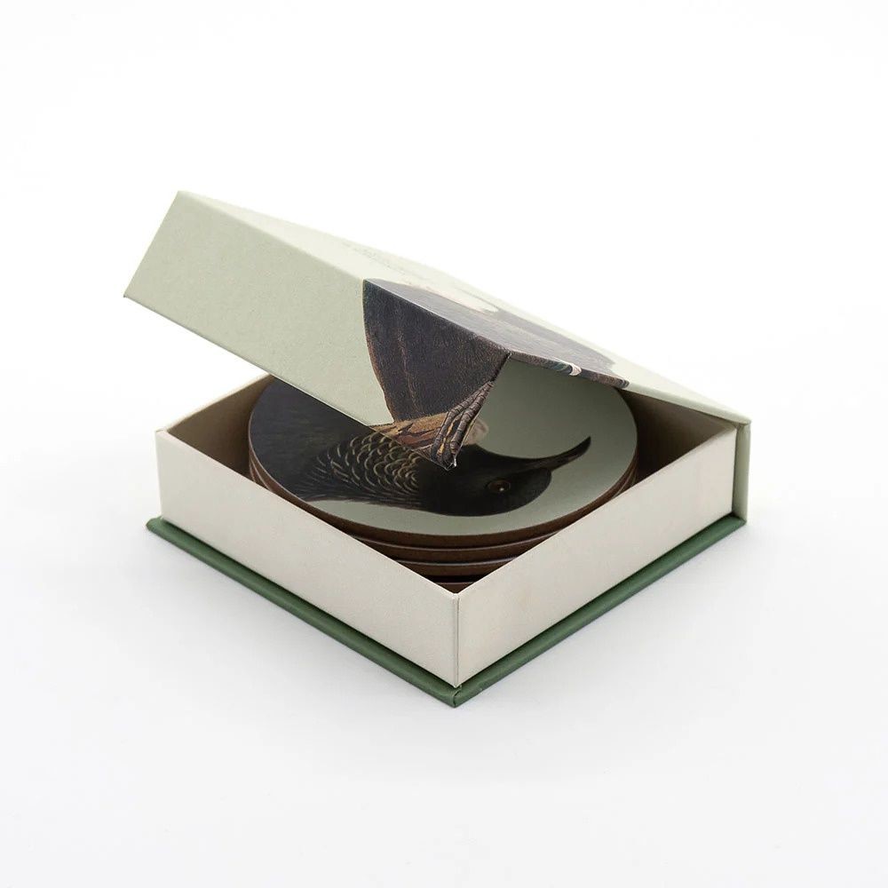 100% NZ Hushed Birds Coaster Set