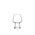 Luigi Bormioli Birrateque cider glass, a short stemless tulip-shaped glass