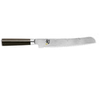 Kai Shun Classic bread knife, 23cm, with a dark wood handle