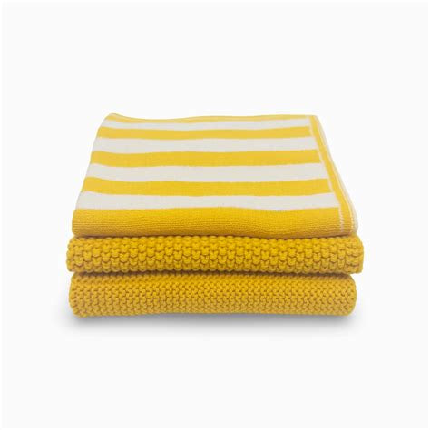 Dishcloth Variety 3pk - Daffodil Stripe